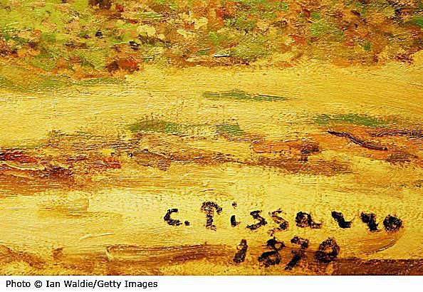 חתימתו של האמן האימפרסיוניסטי המפורסם, קמיל פיסארו
