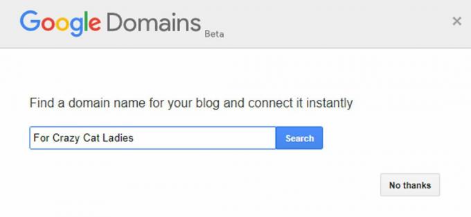 ממשק Google Domains ב- Blogger