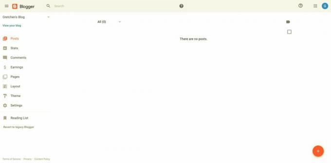 היכנס ל- Blogger