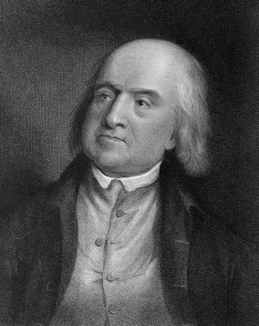 ג'רמי בנת'ם (1748-1832), משפטן ופילוסוף אנגלי. אחד מהמסבירים הראשיים של התועלתנות.